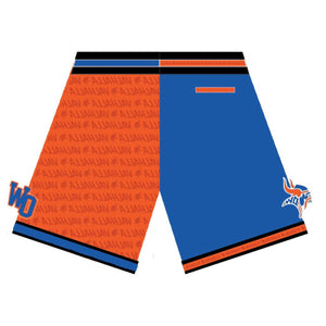 West Orange Football Shorts (ABOVE KNEE CUT)